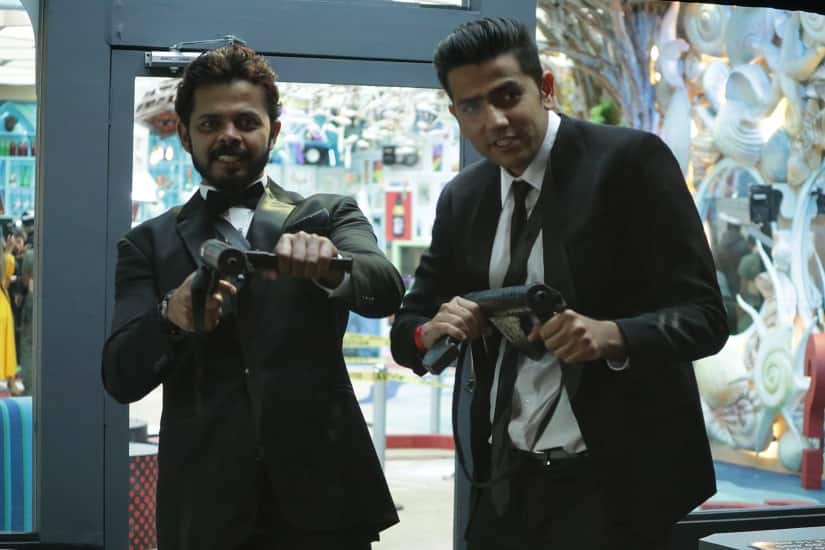 Sreesanth and Romil in the Bigg Boss house.